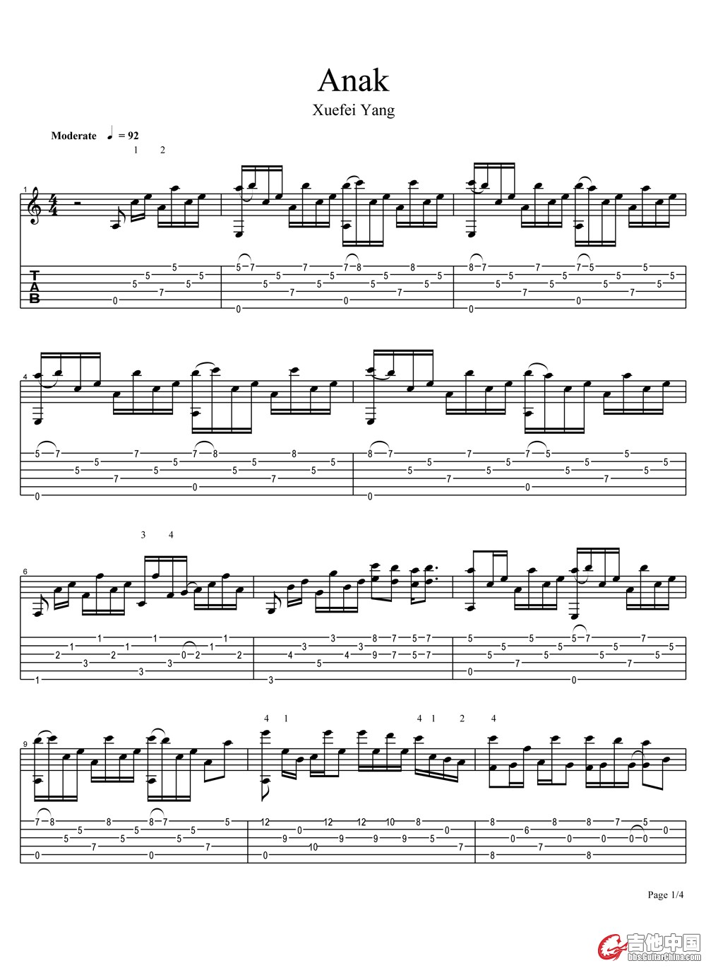 杨雪霏 Anak 六线谱完整原版 (1).jpg