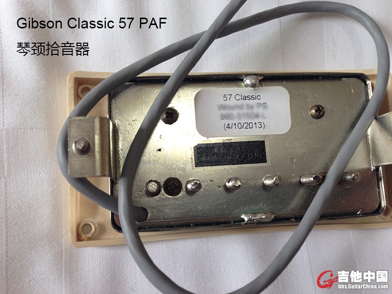 Gibson PAF 57拾音器，琴颈