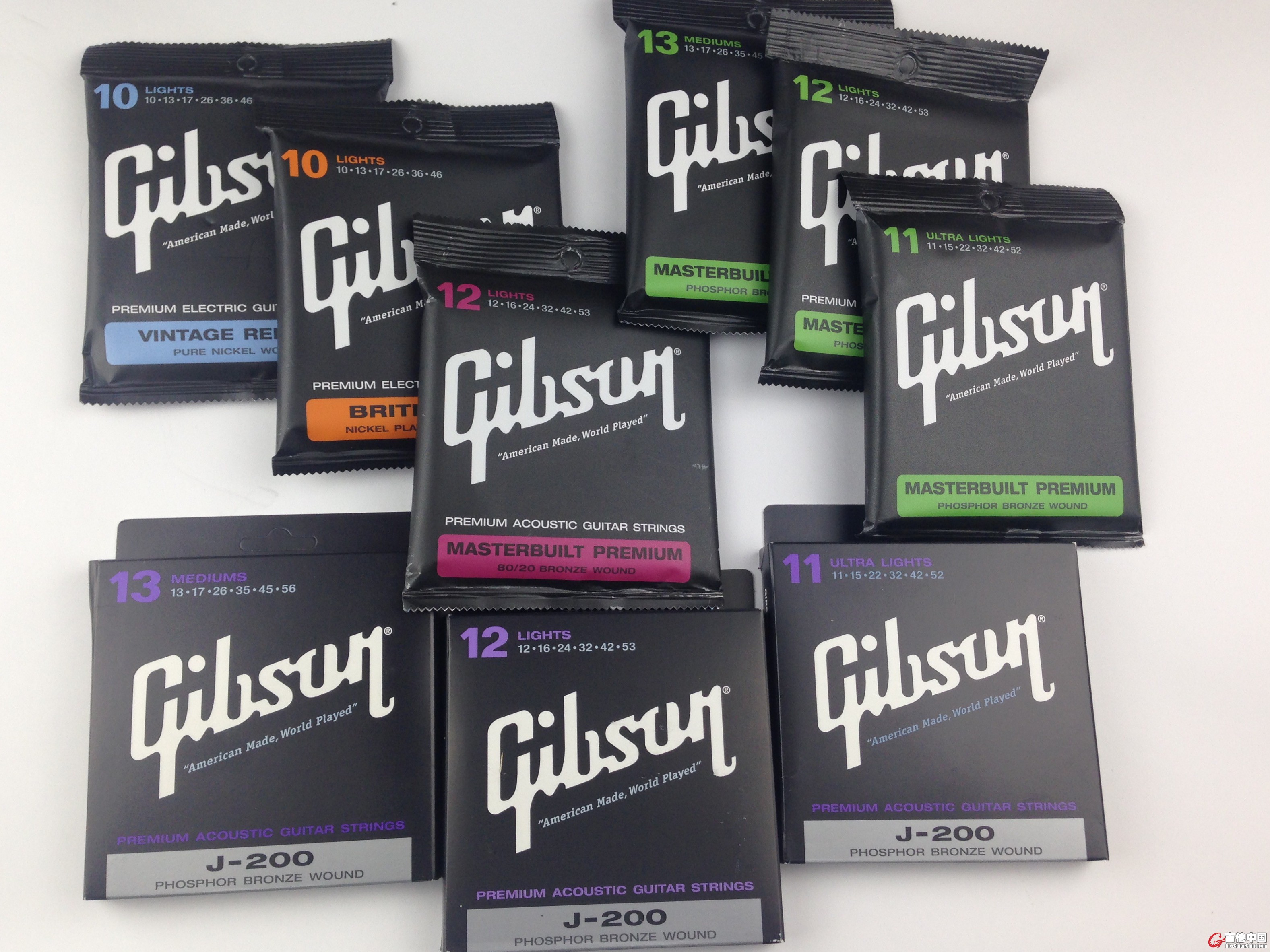 GIBSON 琴弦大家族