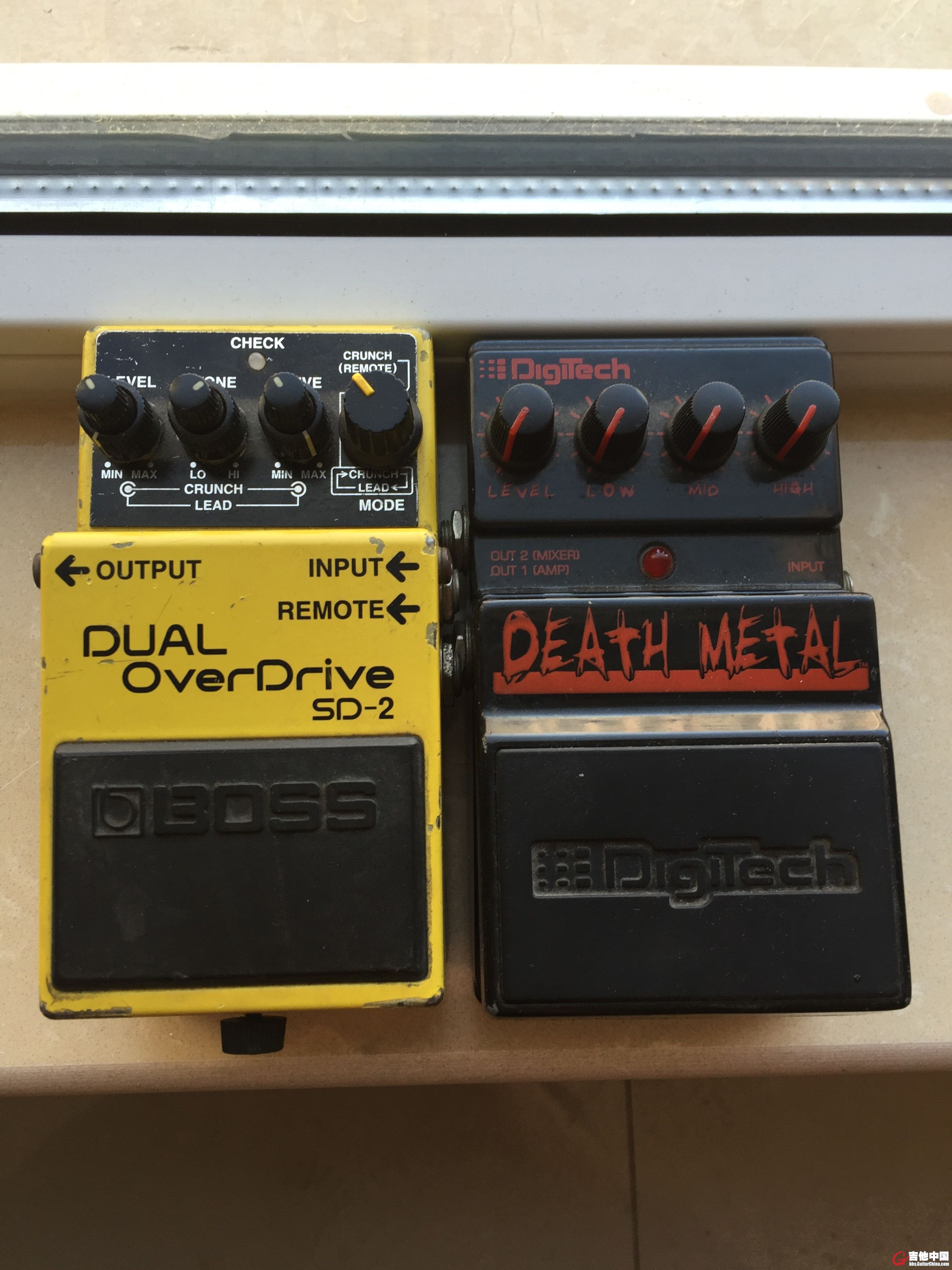黄色为 Boss 过载 黑色DIGITECH METAL 