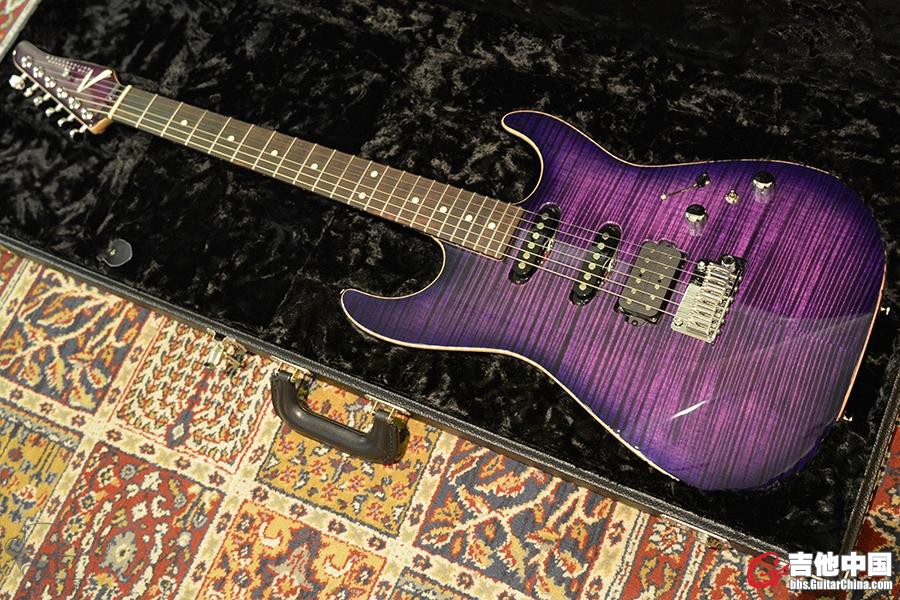 Drop Top Transparent Purple Burst with Binding[Custom Order]
