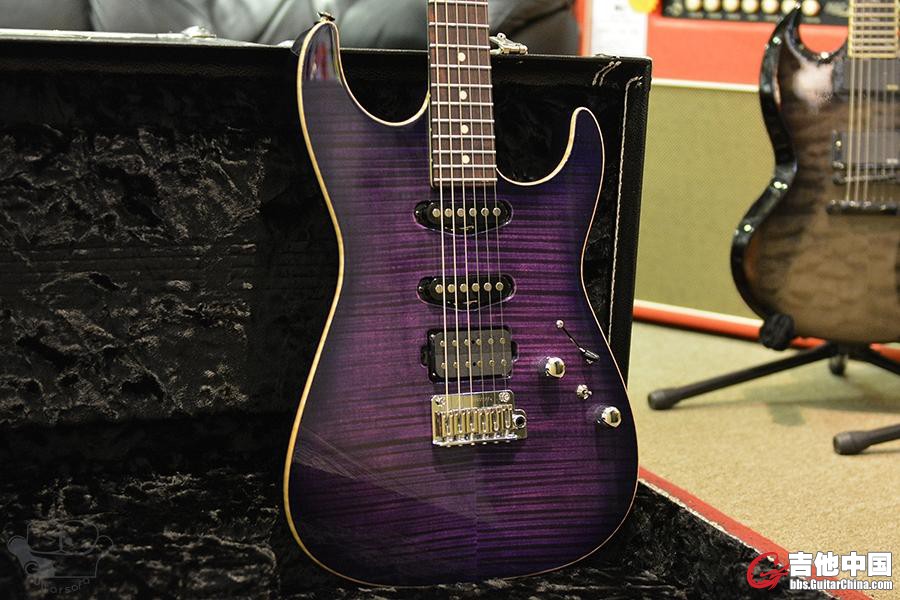Drop Top Transparent Purple Burst with Binding[Custom Order]
