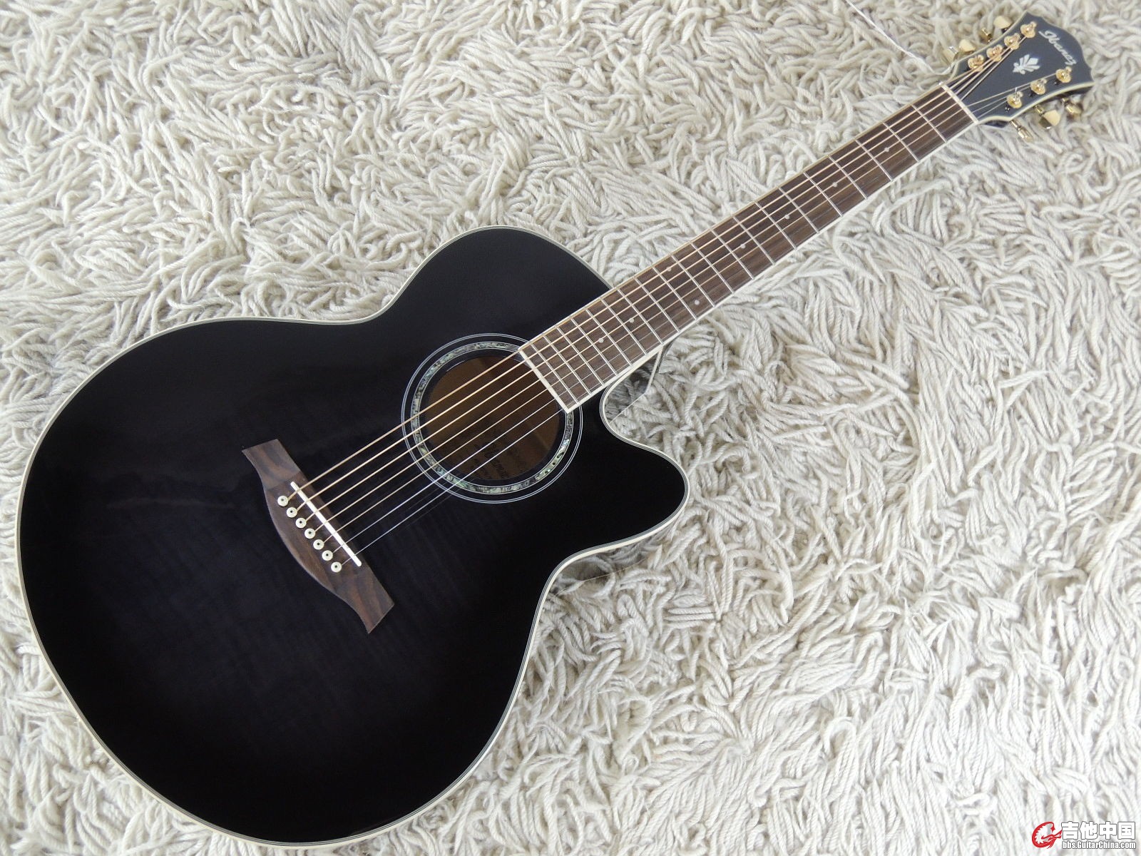 IBANEZ AEL207E-TKS 7-String Akustikgitarre mit Pickup Vorführmodell Demo Model02.jpg