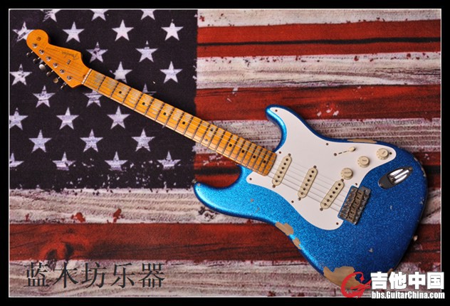 57 strat 闪光蓝