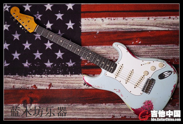 60 strat 蓝色/paisley