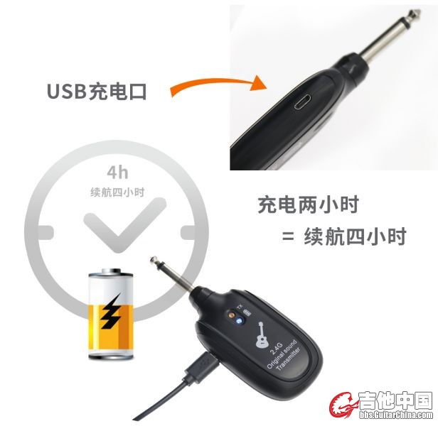 2.4G无线吉他系统