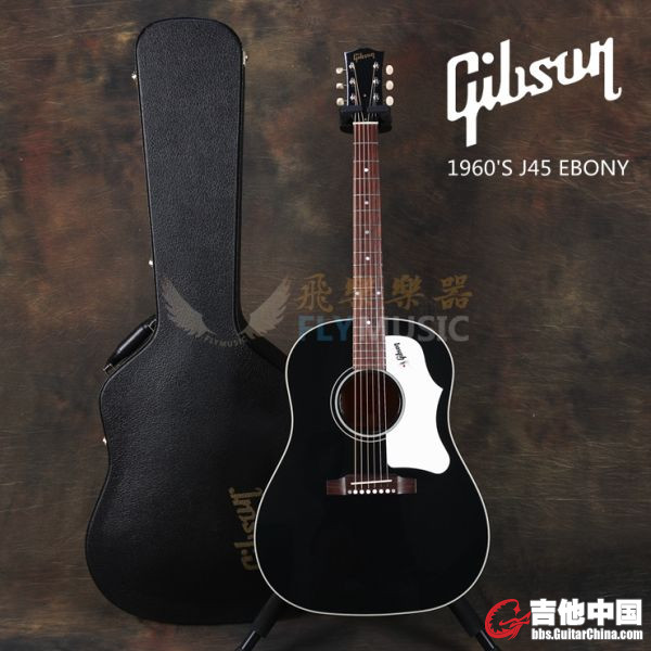 图7-2 j45 60s ebony 有custom shop戳