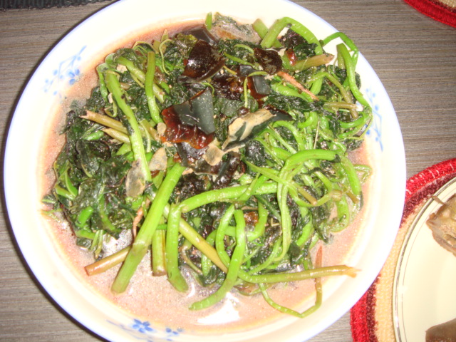 美厨作品：上汤苋菜.JPG
