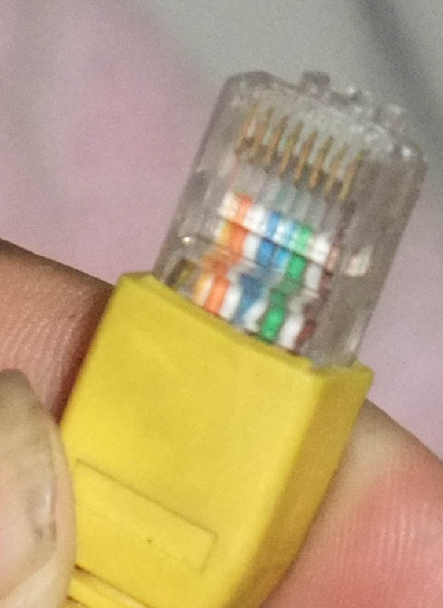 网线水晶头排列