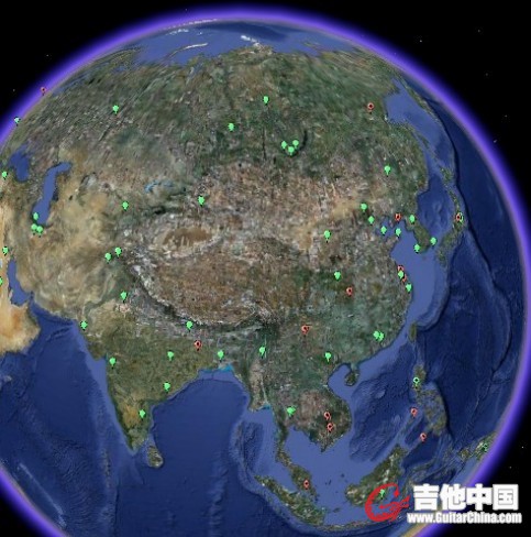 绿色的是敌人的基地，已经包围了中国地区