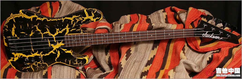 1987 Jackson Concert Bass "Crackle" $1250