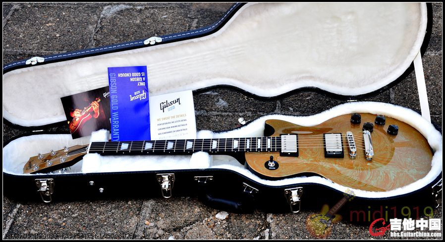 Gibson Les Paul Studio Swirl 黄.JPG