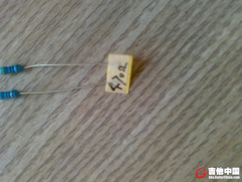 先把各电阻阻值标好，到用的时候不用一个个的找了